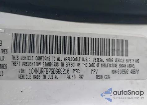 2016 Jeep Patriot Latitude из США, поврежденный, VIN 1C4NJRFB7GD669210